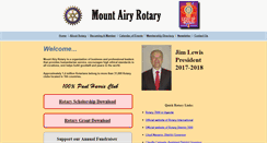 Desktop Screenshot of mtairyrotary.org