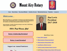 Tablet Screenshot of mtairyrotary.org